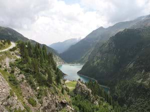 View towards the lower dam