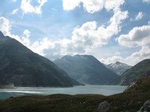 Many walks around the edge of the Kolnbrein Stausee