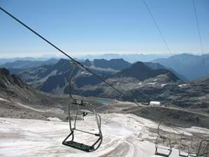 Chair lift Molltal Glacier
