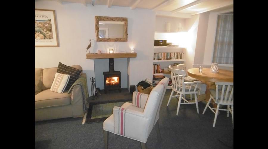 The cosy log-burner