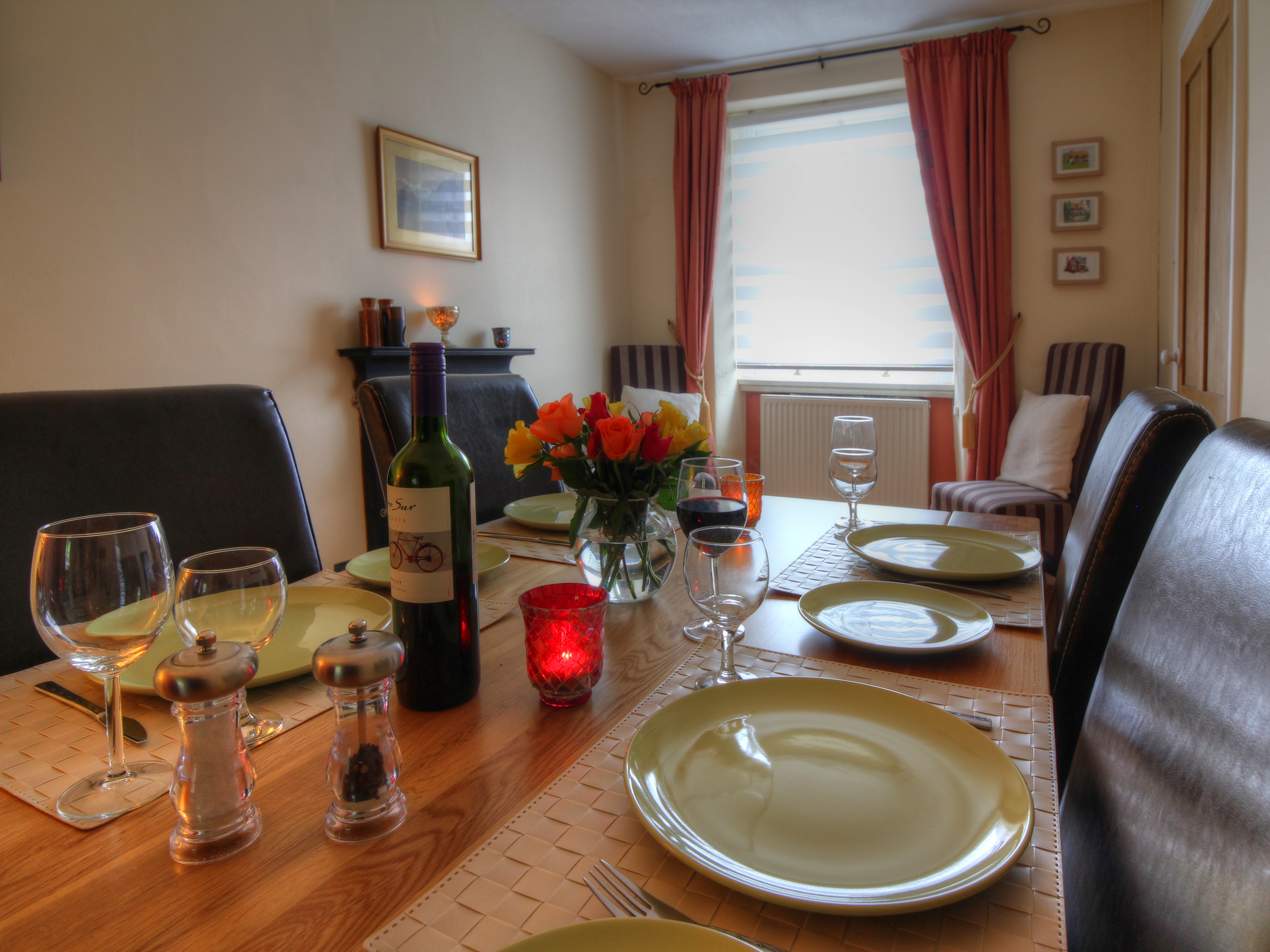 Separate dining room - seats six in comfort