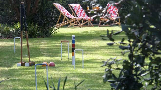 The garden – have a game of croquet or relax in a deckchair