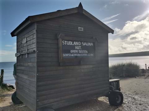One of the saunas at Knoll Beach