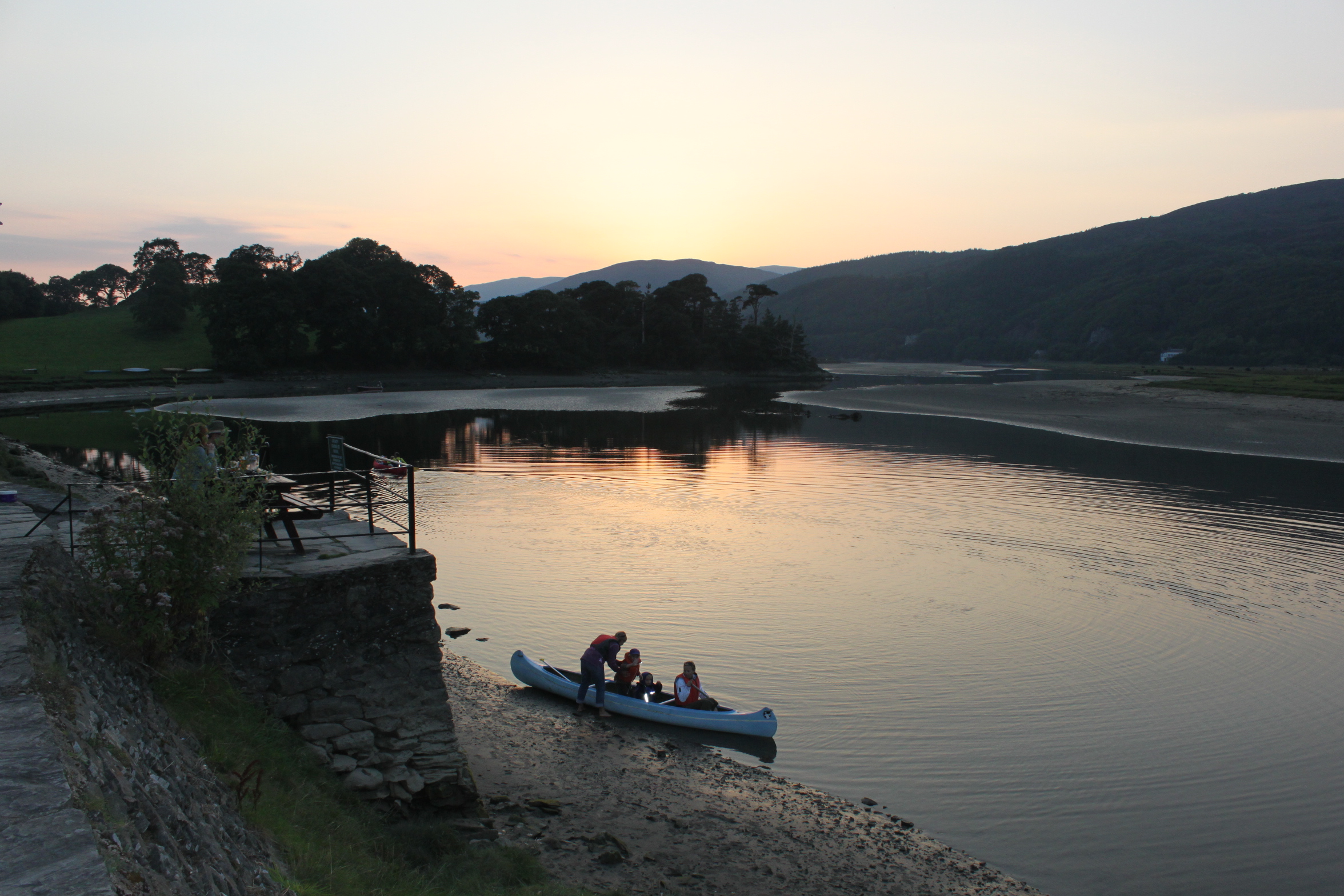 View from the quay of the George pub