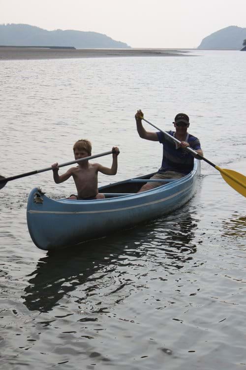 Canoeing on the estuary