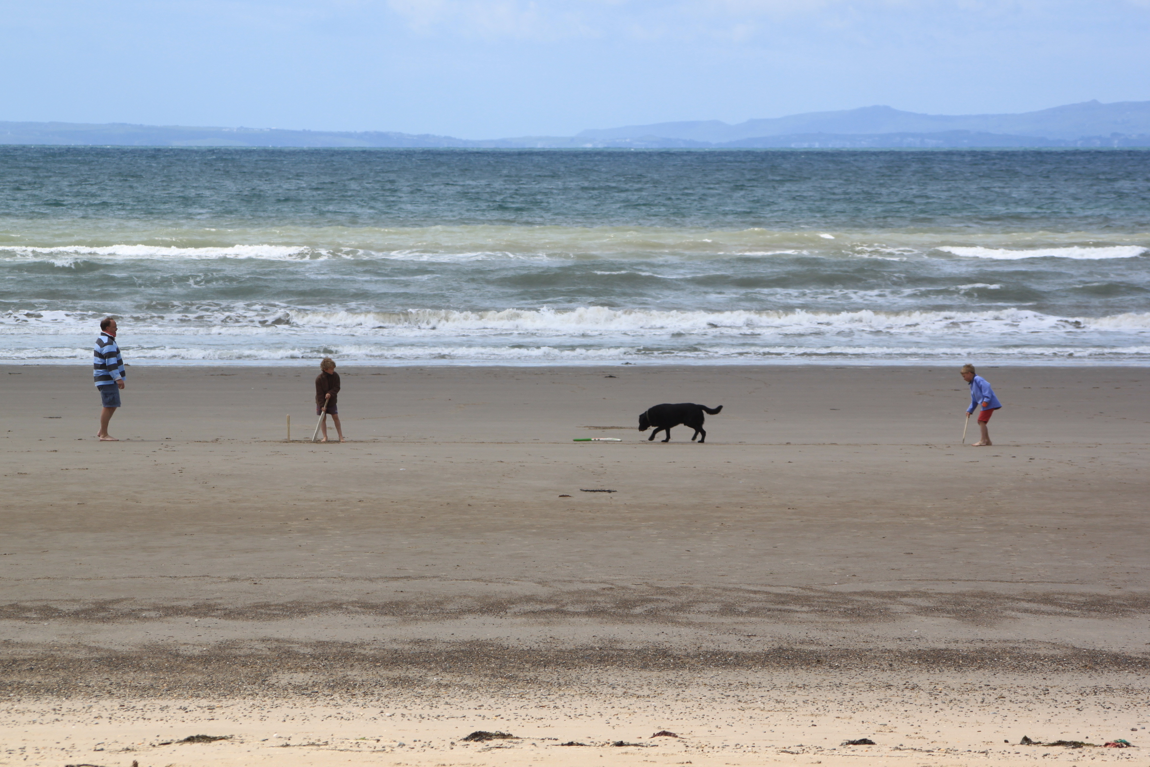 Cricket on Harlech Beach