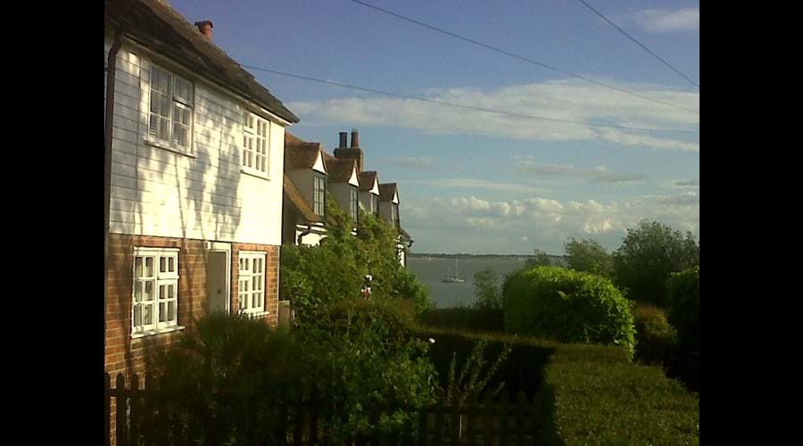 Mersea Island Cottage with boat in background