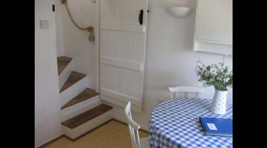 Cottage stairs to bedrooms