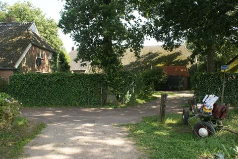 Enough parking space at the rear of the farmhouse