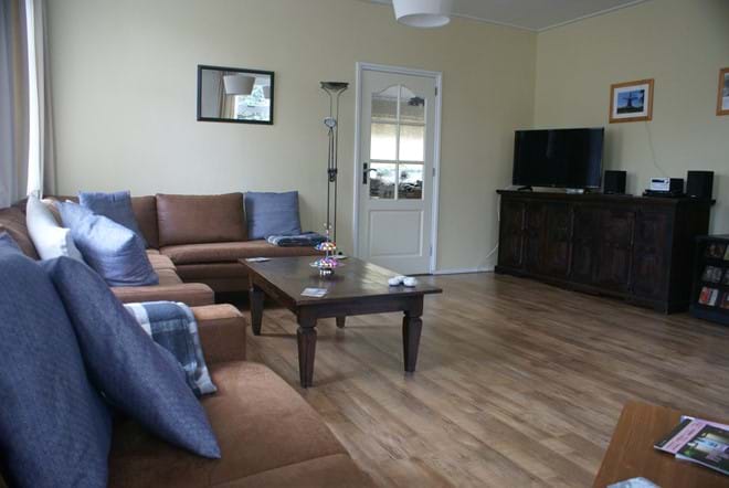 The large main room with SMART tv, sound system, WIFI...and enough sitting room for everyone