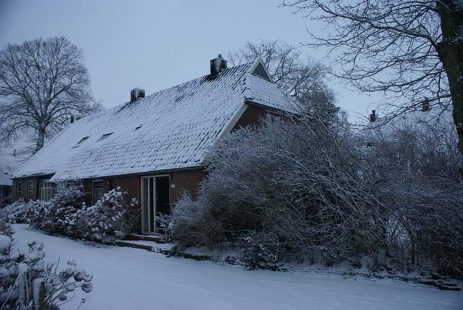 The farmhouse in winter