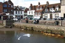 Ice cream on the Quay, boat trips on the Solent run from here too.  Visit the Fish Inn overlooking the water.