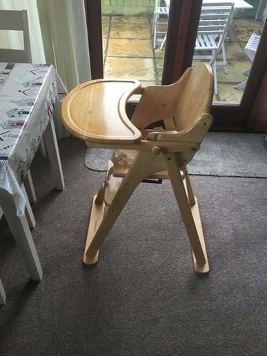 High chair - available on request