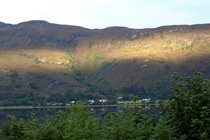 view from window self catering accommodation Fort William
