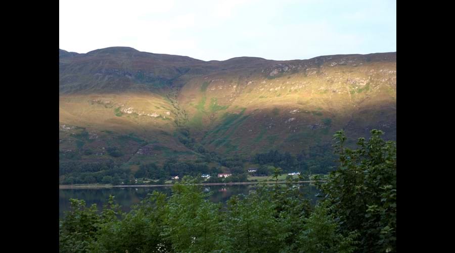 view from window self catering accommodation Fort William