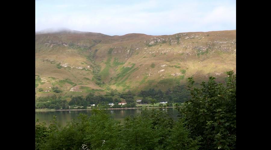 view from window self catering accommodation Fort William