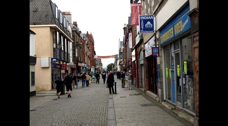 Fort William High Street a few minutes from the self catering accommodation