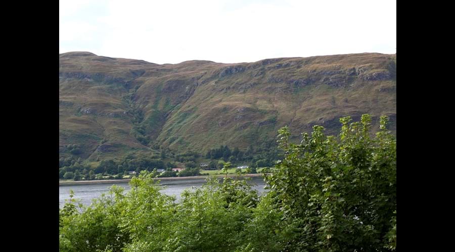 view from window self catering accommodation Fort William