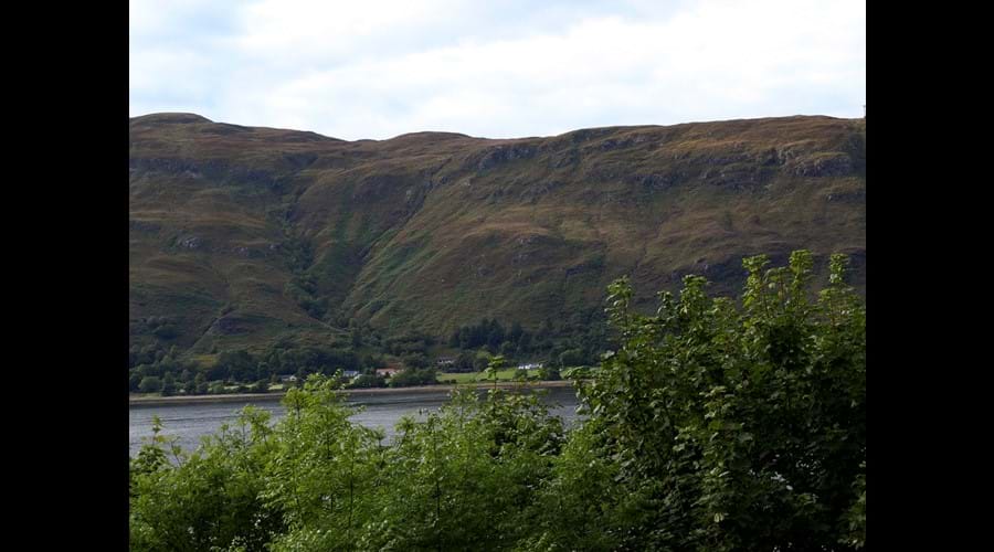 view from window self catering accommodation Fort William