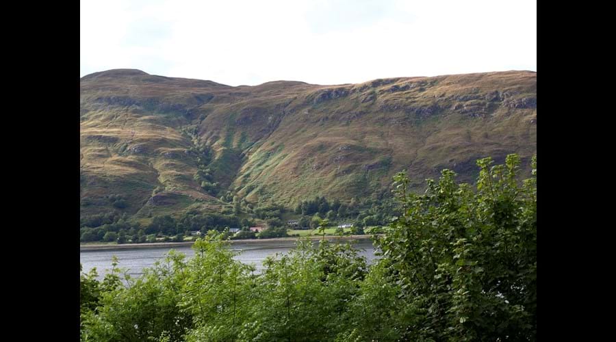 view from window self catering accommodation Fort William