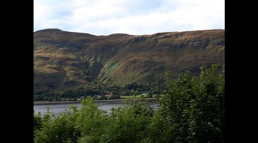 view from window self catering accommodation Fort William