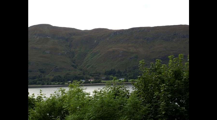 view from window self catering accommodation Fort William