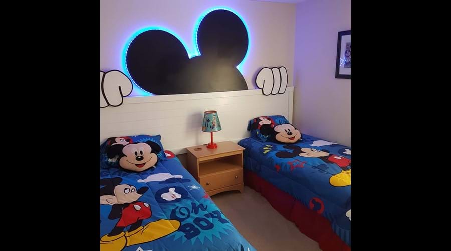 Disney Twin with LED Mickey Headboard