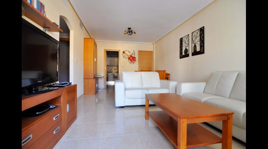 Spacious lounge with all the usual home comforts