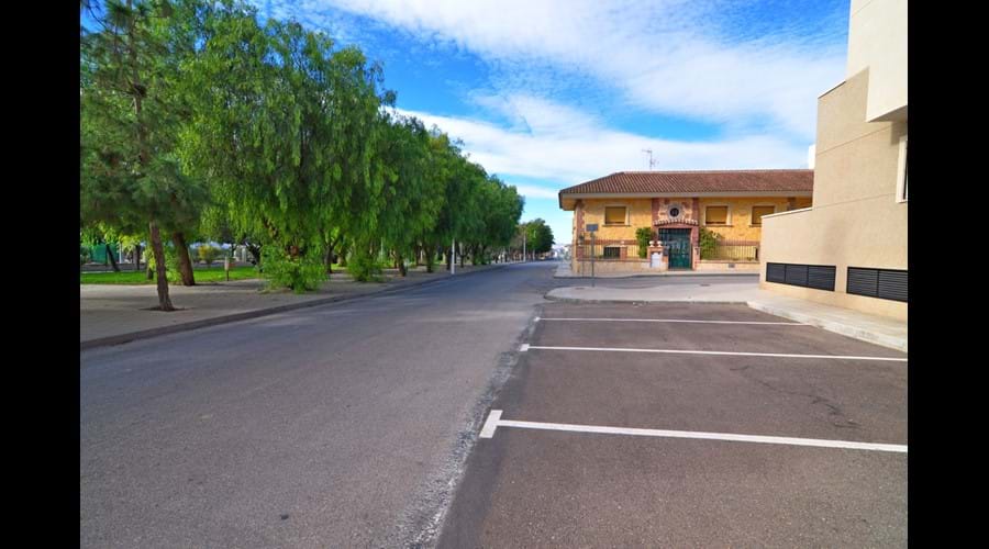 Ample car parking spaces directly outside