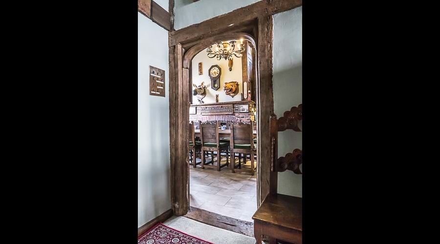 Door to Kitchen - beware the man eating Tiger