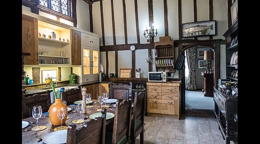 Kitchen with fish