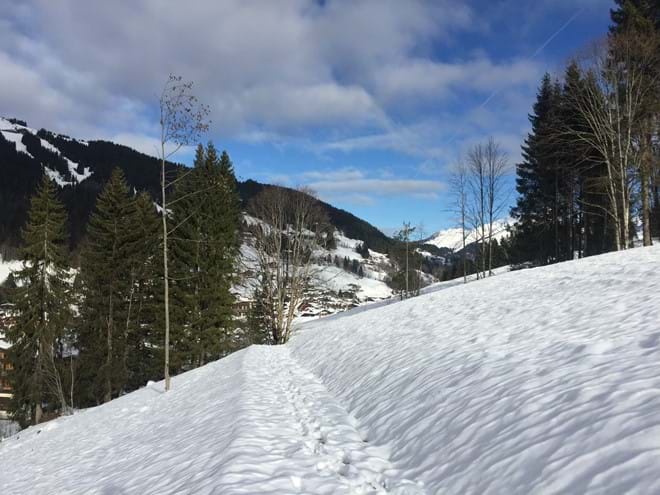 Route to the slopes of Chavannes 130 meters