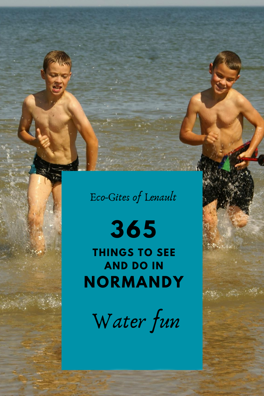 Water fun in Normandy, France