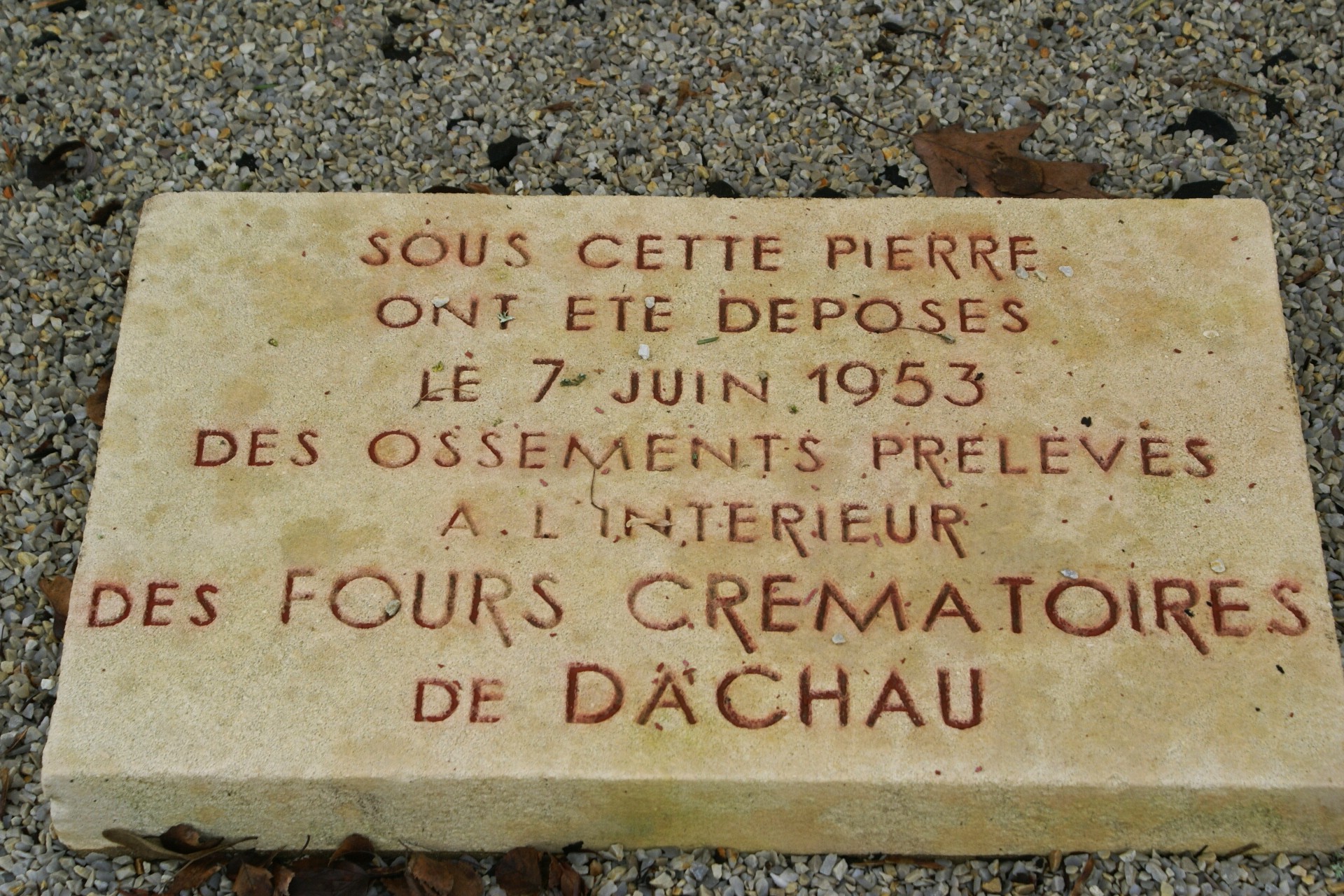 Grave at the Memorial to The resistance at Montchamp, Normandy