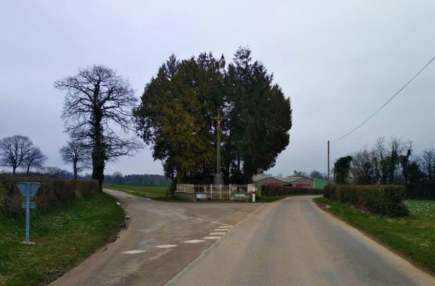 War memorial, Lénault, Normandy, France