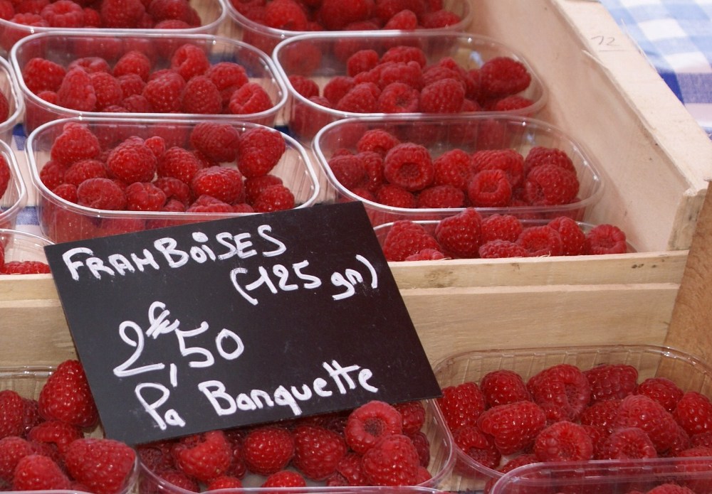 Raspberries / framboise an marché de Normandie