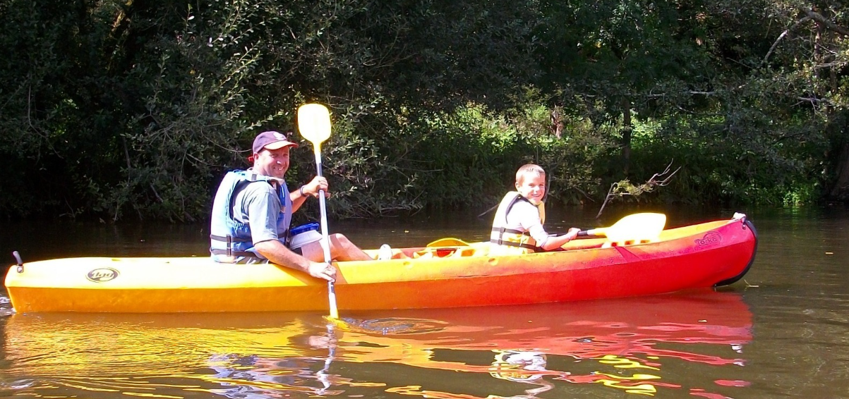 Kayaking on the River Orne in Normandy