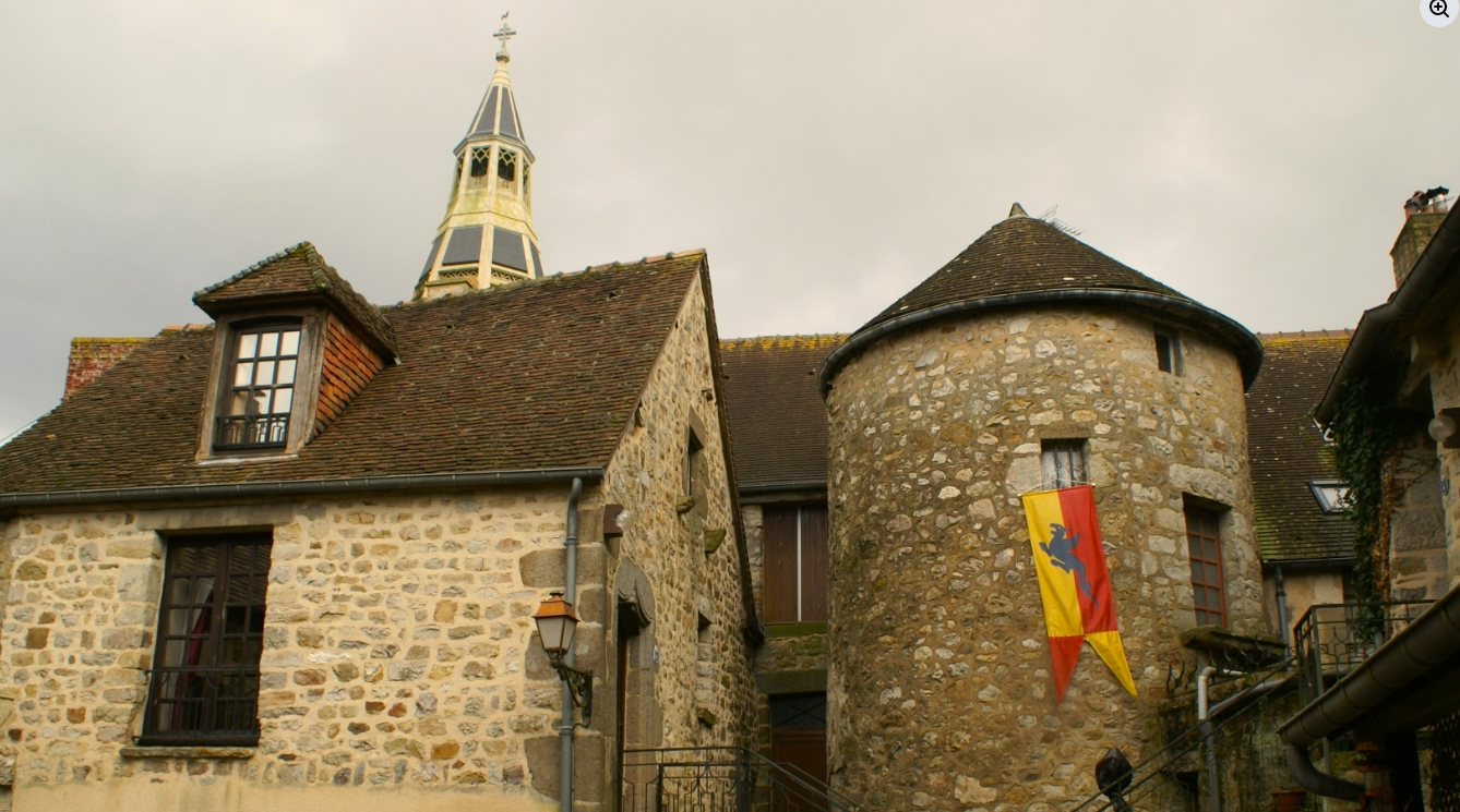 The Medieval city of Domfront in Orne, Normandy