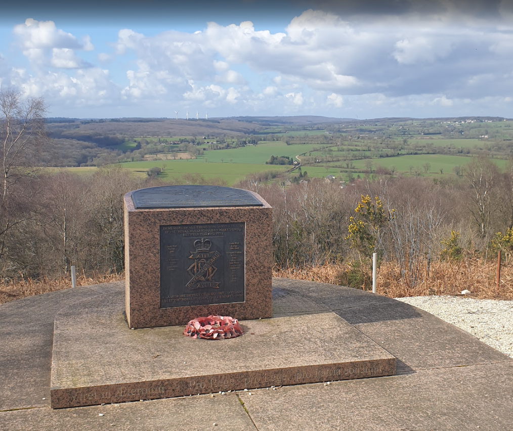 WWII memorial at Mont Pinçon, Normandy