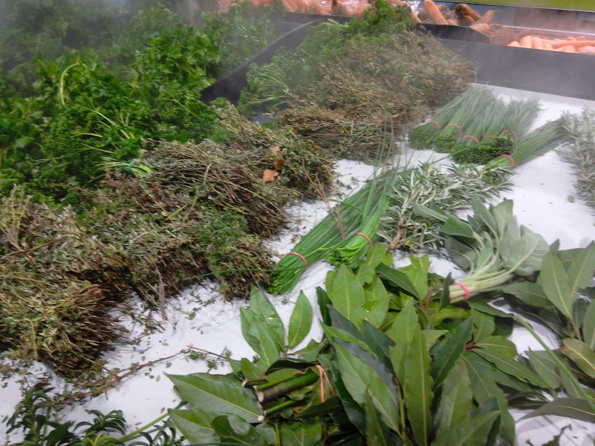 Zero waste herbs,  Grand Frais, Caen, Normandy