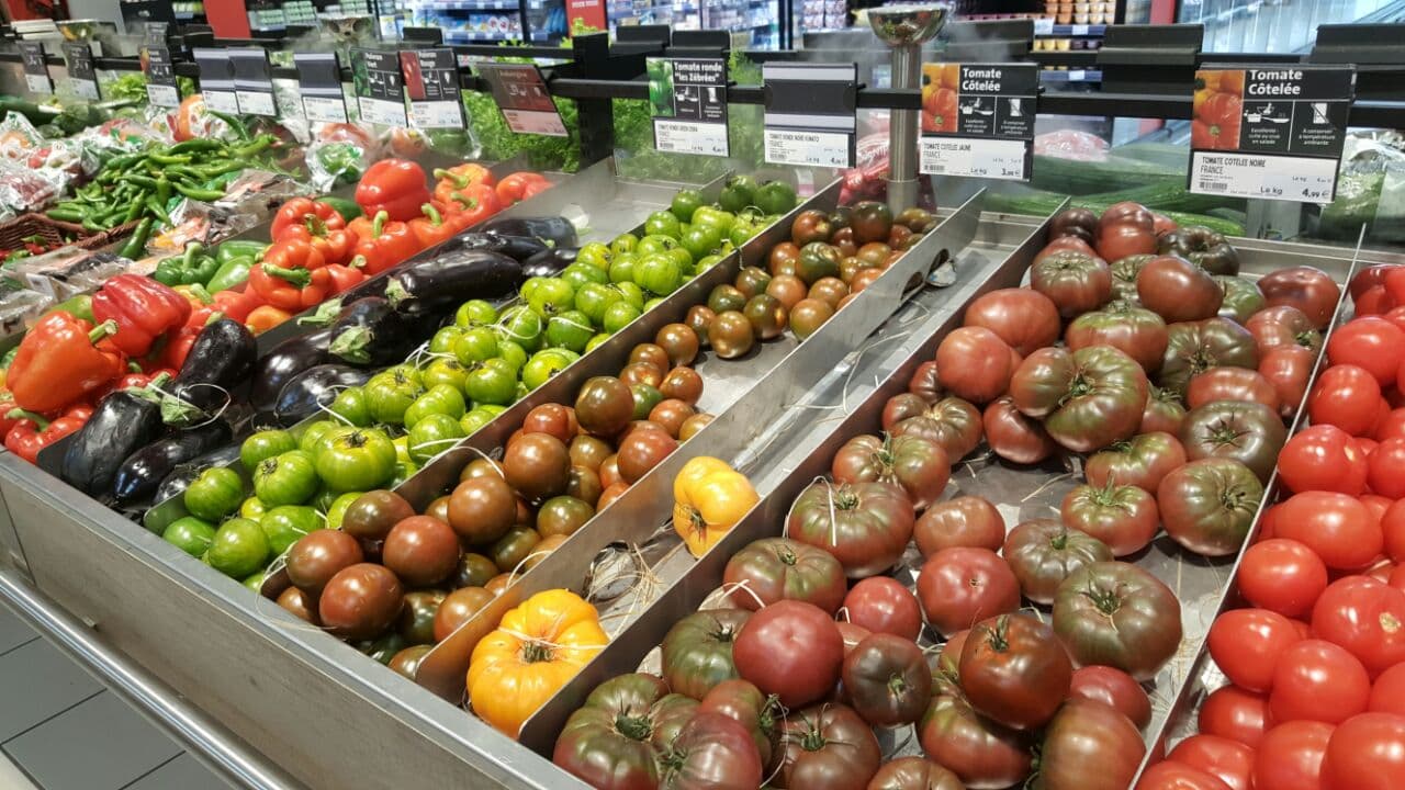 Plastic free tomaotes, Normandy, France