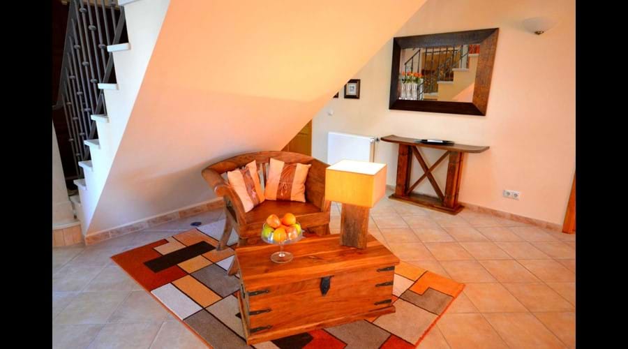 Suspended stairs, a feature of this Algarve Villa Rental