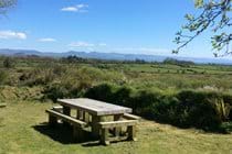 massive picnic table with some view!