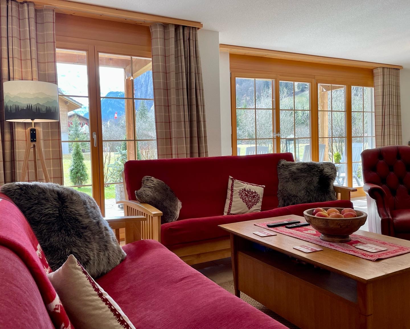 Comfortable seating with glorious views