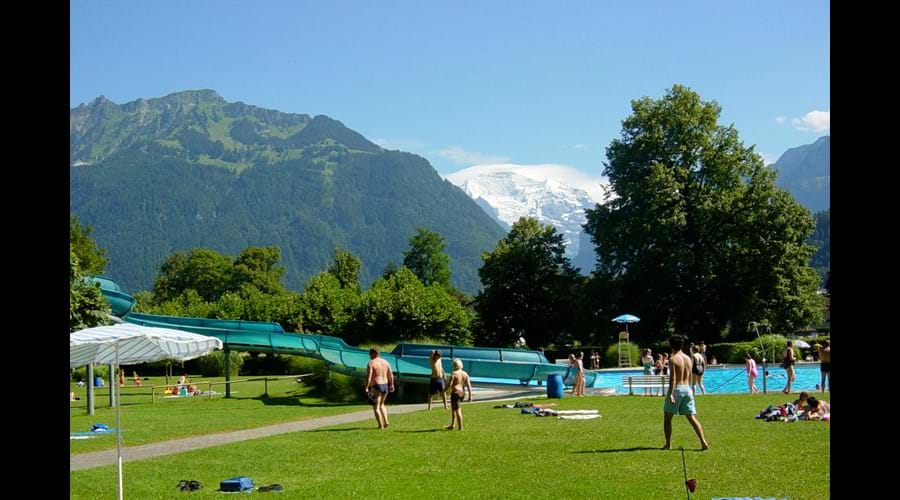 Many indoor & outdoor pools in the area.