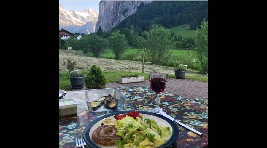 Al Fresco dining on our private terrace