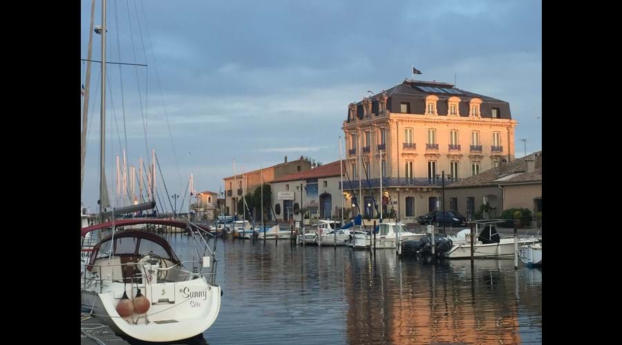 sundown on Le Chateau de Port