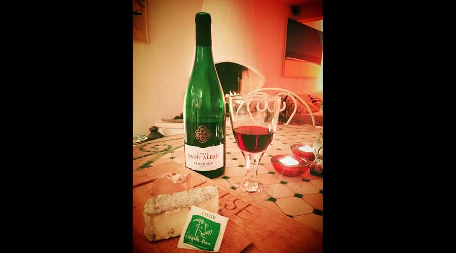 local cheese & wine from the South of France