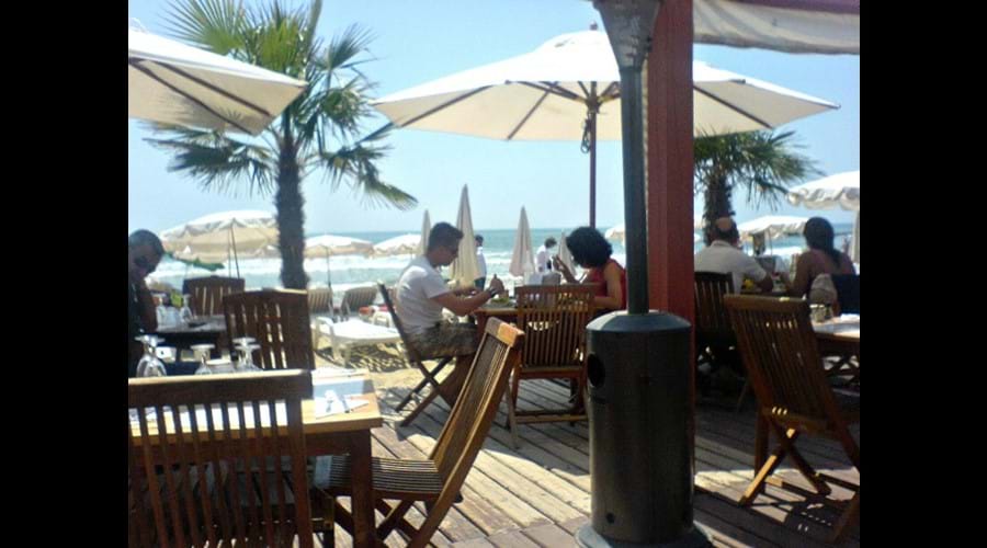 Summer beach restaurant