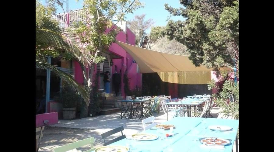 Seafood restaurant by the lagoon